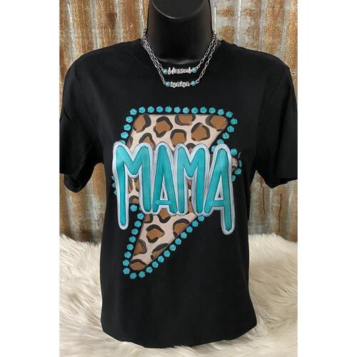 Azura Exchange MAMA Leopard Lightening Graphic Tee - 2XL - Main Image