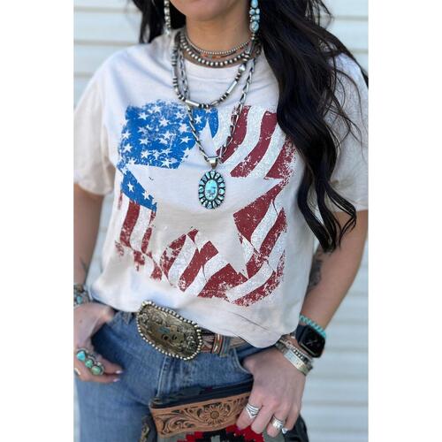 Azura Exchange Graphic Print Crew Neck T Shirt - M - Main Image