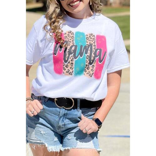 Azura Exchange Leopard Brush Stroke Graphic Print T-Shirt - S - Main Image
