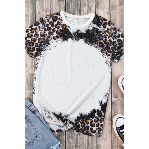 Azura Exchange Animal Print Bleached T-Shirt - L - Main Image