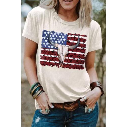 Azura Exchange American Flag Graphic Tee - XL - Main Image