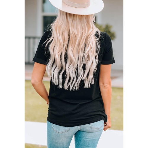 Black FUELED BY iced coffee AND anxiety Graphic Tee - S - Main Image