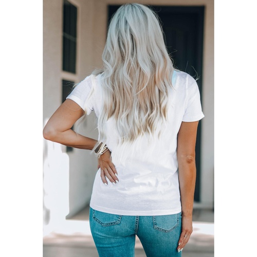 White MON CHERI Cherry Graphic Crewneck T shirt - 2XL - Main Image
