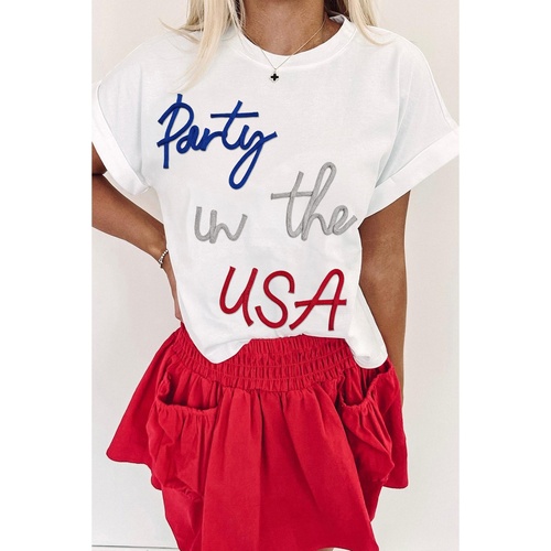 White Party in the USA Graphic T Shirt - L - Main Image