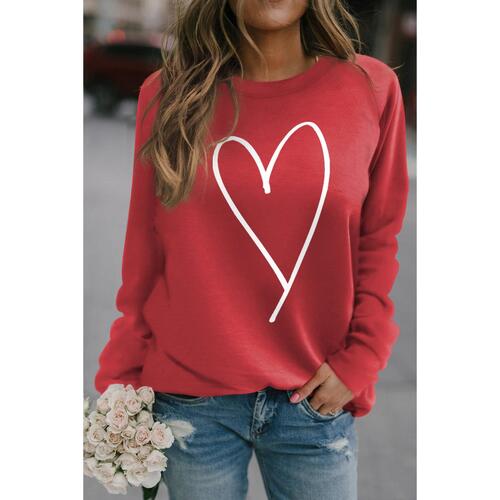 Azura Exchange Heart Graphic Sweatshirt - L - Main Image