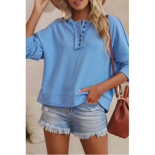 Azura Exchange Button Trim Hoodie - M - Main Image