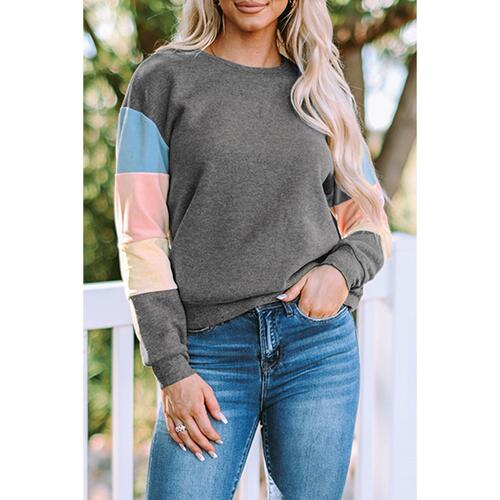 Azura Exchange Long Sleeve Colorblock Sweatshirt - M - Main Image