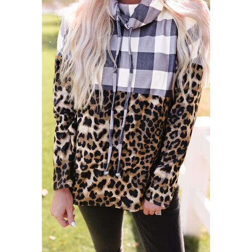Azura Exchange Patchwork Cowl Neck Sweatshirt - 2XL - Main Image