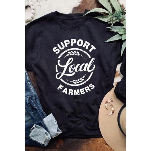 Azura Exchange Local Farmers Print Long Sleeve Sweatshirt - XL - Main Image