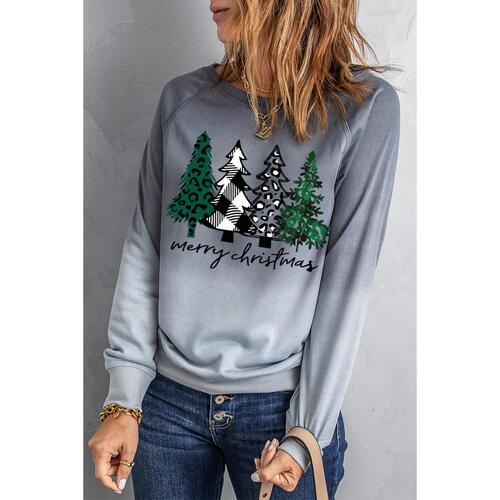 Azura Exchange Merry Christmas Tree Graphic Sweatshirt - M - Main Image