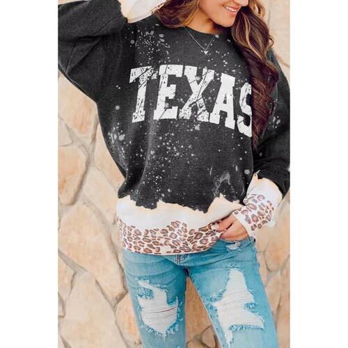 Azura Exchange Leopard Color Block Pullover Sweatshirt - M - Main Image