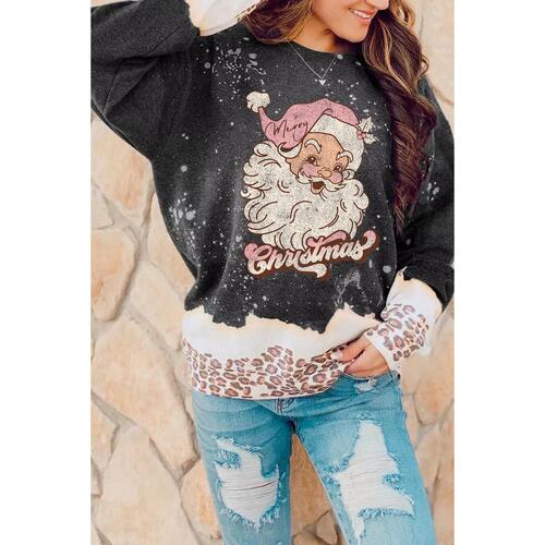 Azura Exchange Leopard Print Graphic Sweatshirt - M - Main Image