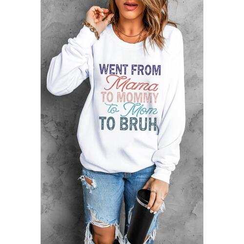Azura Exchange Letters Print Long Sleeve Sweatshirt - M - Main Image