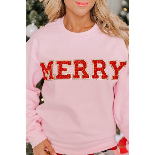 Azura Exchange MERRY Graphic Pullover Sweatshirt - S - Main Image