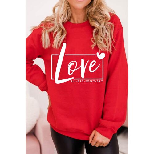 Azura Exchange Love Graphic Sweatshirt - 2XL - Main Image