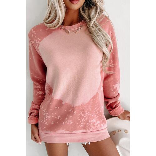 Azura Exchange Bleached Round Neck Pullover Sweatshirt - XL - Main Image