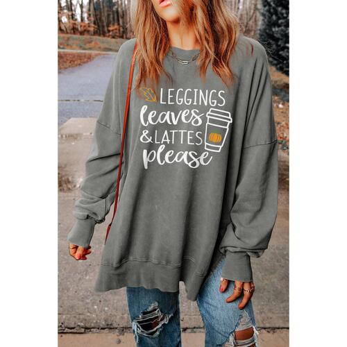 Azura Exchange Graphic Print Relaxed Fit Tunic with Dropped Shoulder - S - Main Image