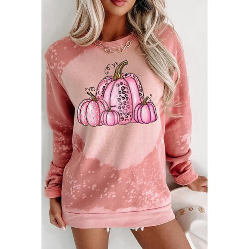 Azura Exchange Pumpkin Graphic Tie Dye Sweatshirt - XL - Main Image