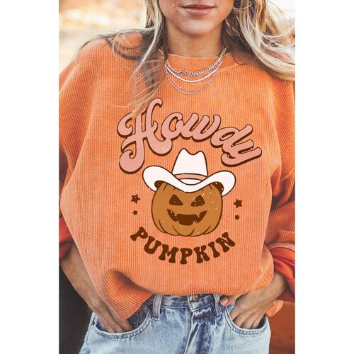 Azura Exchange Howdy Pumpkin Halloween Graphic Sweatshirt - S - Main Image