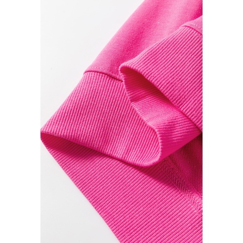 Rose Red Floral MAMA Embroidered Graphic Pullover Sweatshirt - M - Main Image