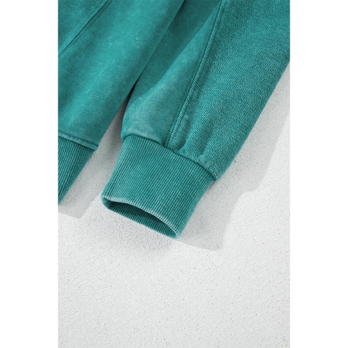 Skobeloff Solid Color Notched Neck Drop Shoulder Sweatshirt - 2XL - Main Image