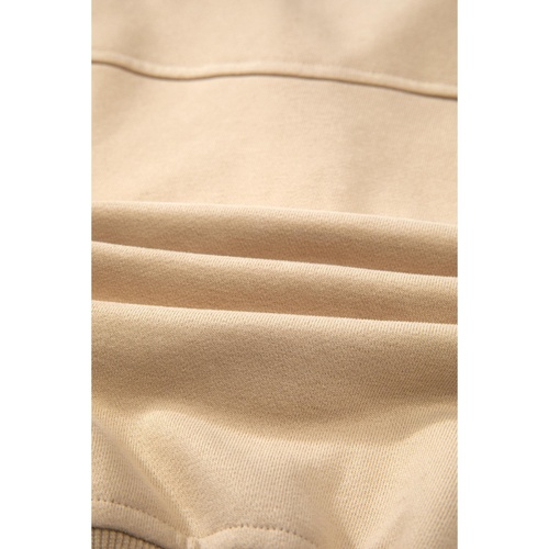 Parchment Quarter Zip Stand Neck Kangaroo Pocket Sweatshirt - L - Main Image