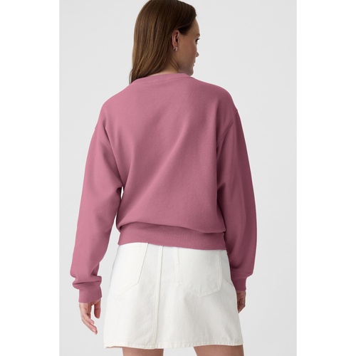 Valerian Plain Drop Shoulder Crewneck Pullover Sweatshirt - L - Main Image