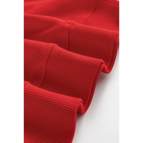 Red Heat Transfer HOLLY JOLLY Printing Christmas Pullover Sweatshirt - 2XL - Main Image