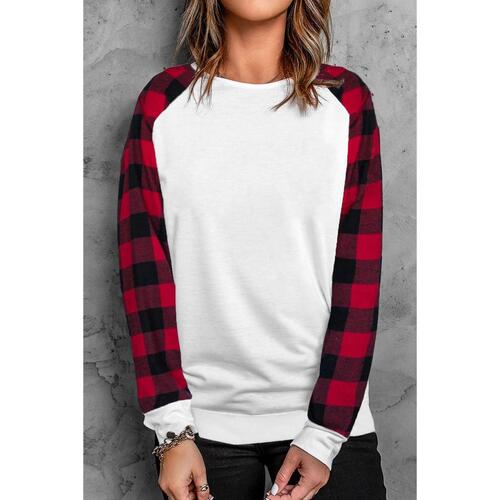 Azura Exchange Long Sleeve Buffalo Plaid Sweatshirt - 2XL - Main Image