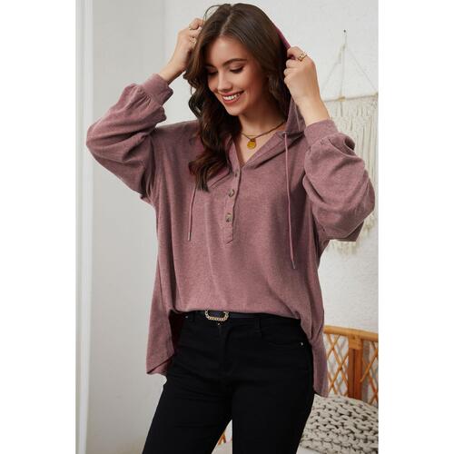 Azura Exchange High and Low Hem Hoodie - L - Main Image