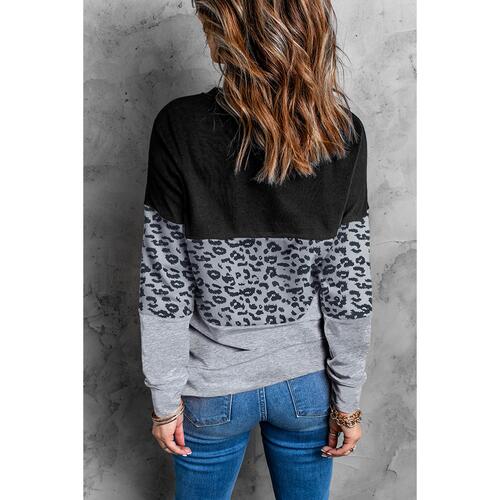 Azura Exchange Contrast Stitching Colorblock Sweatshirt - M - Main Image
