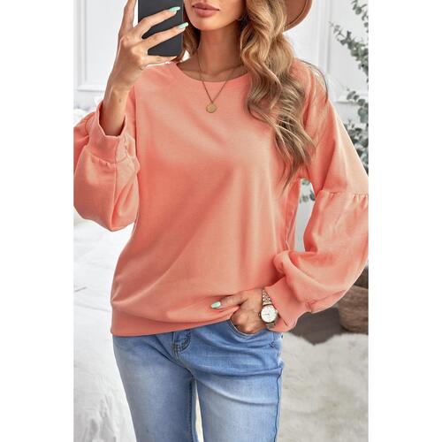 Azura Exchange Patchwork Sleeve Pullover Sweatshirt - S - Main Image