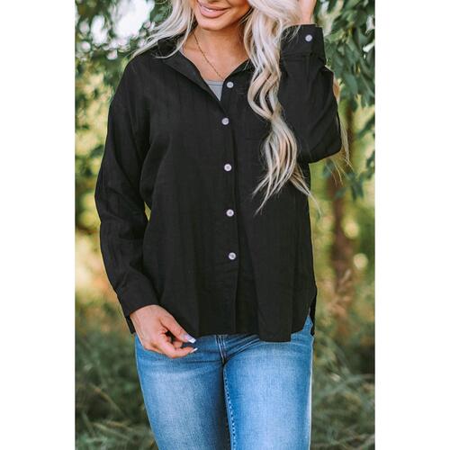 Azura Exchange Buttoned Pocket Long Sleeve Shirt - M - Main Image