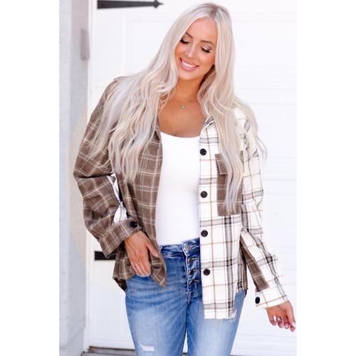 Azura Exchange Plaid Oversized Shirt - M - Main Image