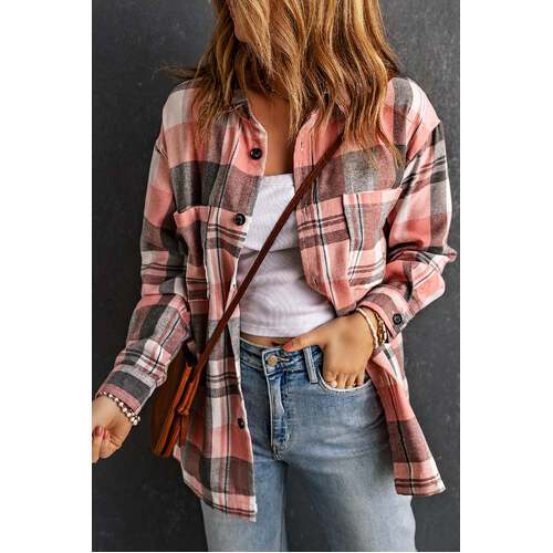 Azura Exchange Button Up Plaid Shirt - M - Main Image