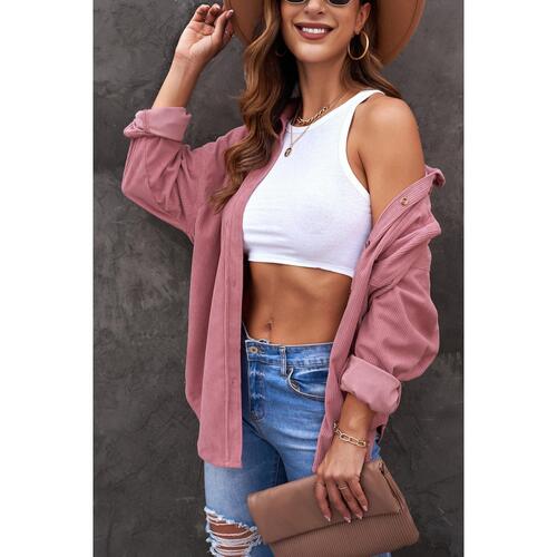 Azura Exchange Button Pocket Corduroy Shirt - S - Main Image