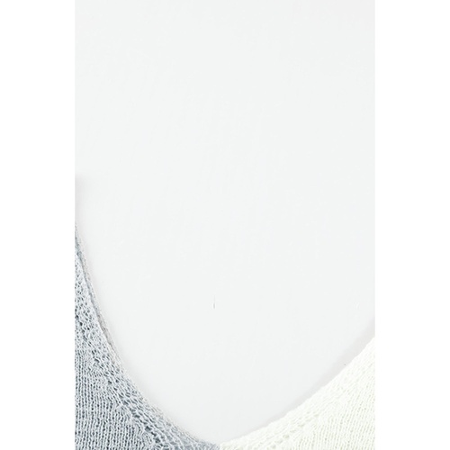Gray Color Block Knitted Tank Top - L - Main Image
