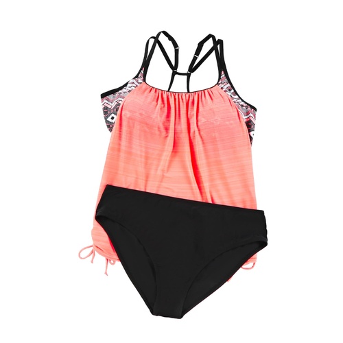 Azura Exchange Pink Printed Lined Tankini Swimsuit - S - Main Image