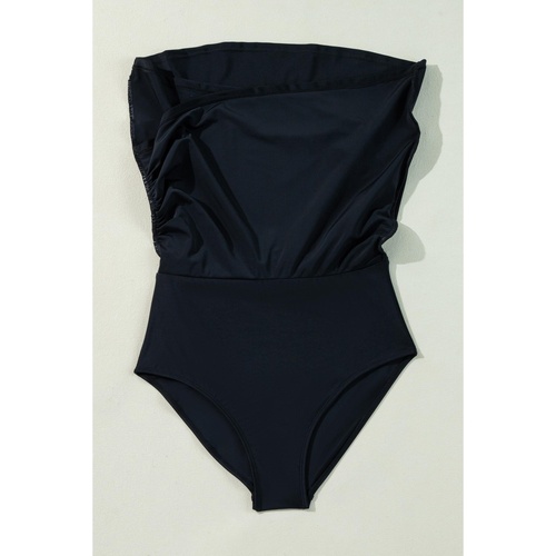 Black Crossover Bikini Tank and Skort Swimwear - M - Main Image