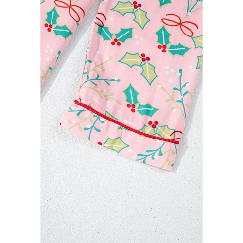 Multicolour Floral Christmas Pajamas Set - L - Main Image