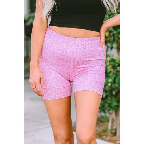 Azura Exchange Luxury Leopard Print Elastic Cycling Shorts - L - Main Image