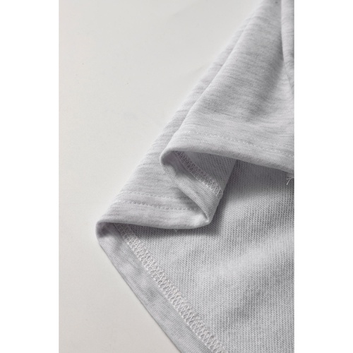 Light Grey French Terry Drawstring Mini Skort with Pockets - XL - Main Image