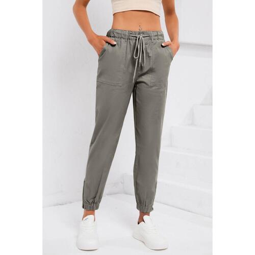 Azura Exchange Pocketed Twill Jogger Pants - L - Main Image