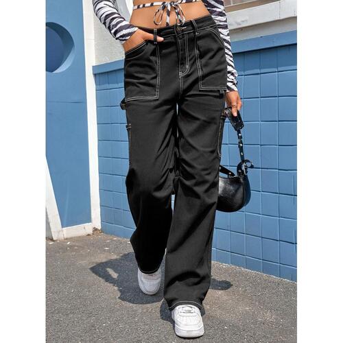 Azura Exchange High Waist Cargo Pants with Pockets - 18 US - Main Image