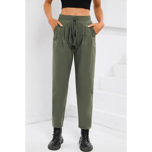 Azura Exchange Elastic Drawstring Waist Pants - XL - Main Image