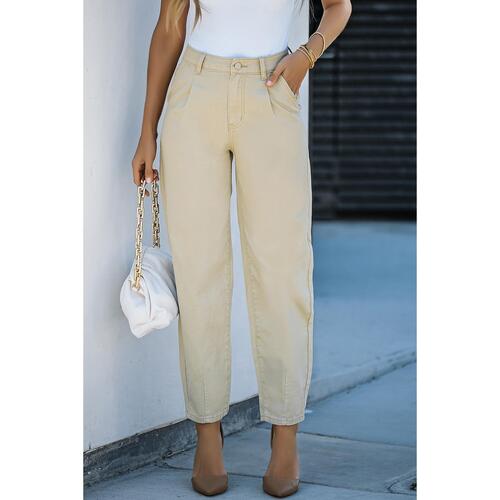 Azura Exchange Solid High Waist Casual Pants - 12 US - Main Image