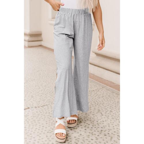 Azura Exchange High Waist Wide Leg Pants with Side Slits - S - Main Image