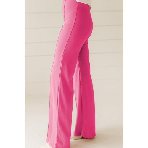 Sachet Pink High Waist Central Seam Flared Pants - M - Main Image