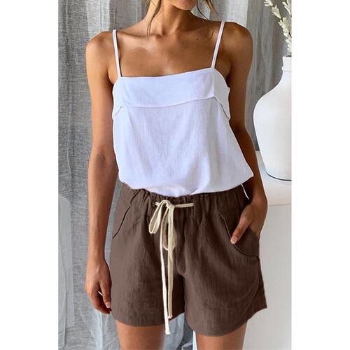 Azura Exchange Faylin Khaki Shorts - L - Main Image