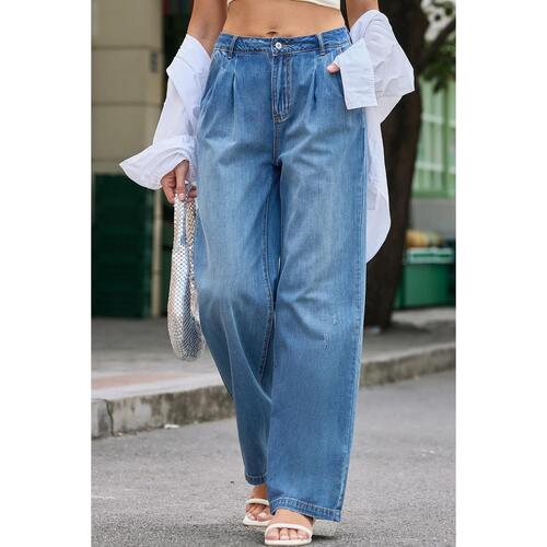 Azura Exchange Relaxed Fit Denim Trousers - 10 US - Main Image